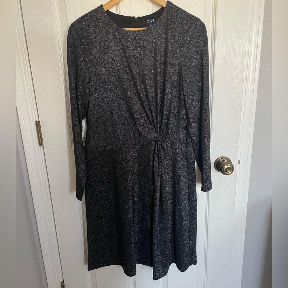 Chaps brand silver dress size 14